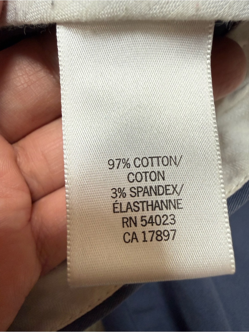 Banana Republic Ryan Fit Blue Chinos Pants Size 2 - Picture 6 of 7